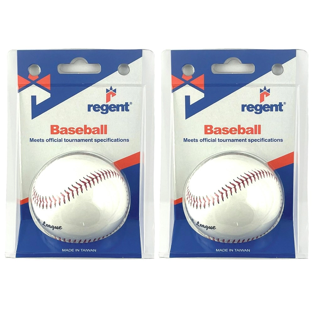 2x Regent 9in Parahyde Baseballs Outdoor Sports Game Practice/Training Ball WHT