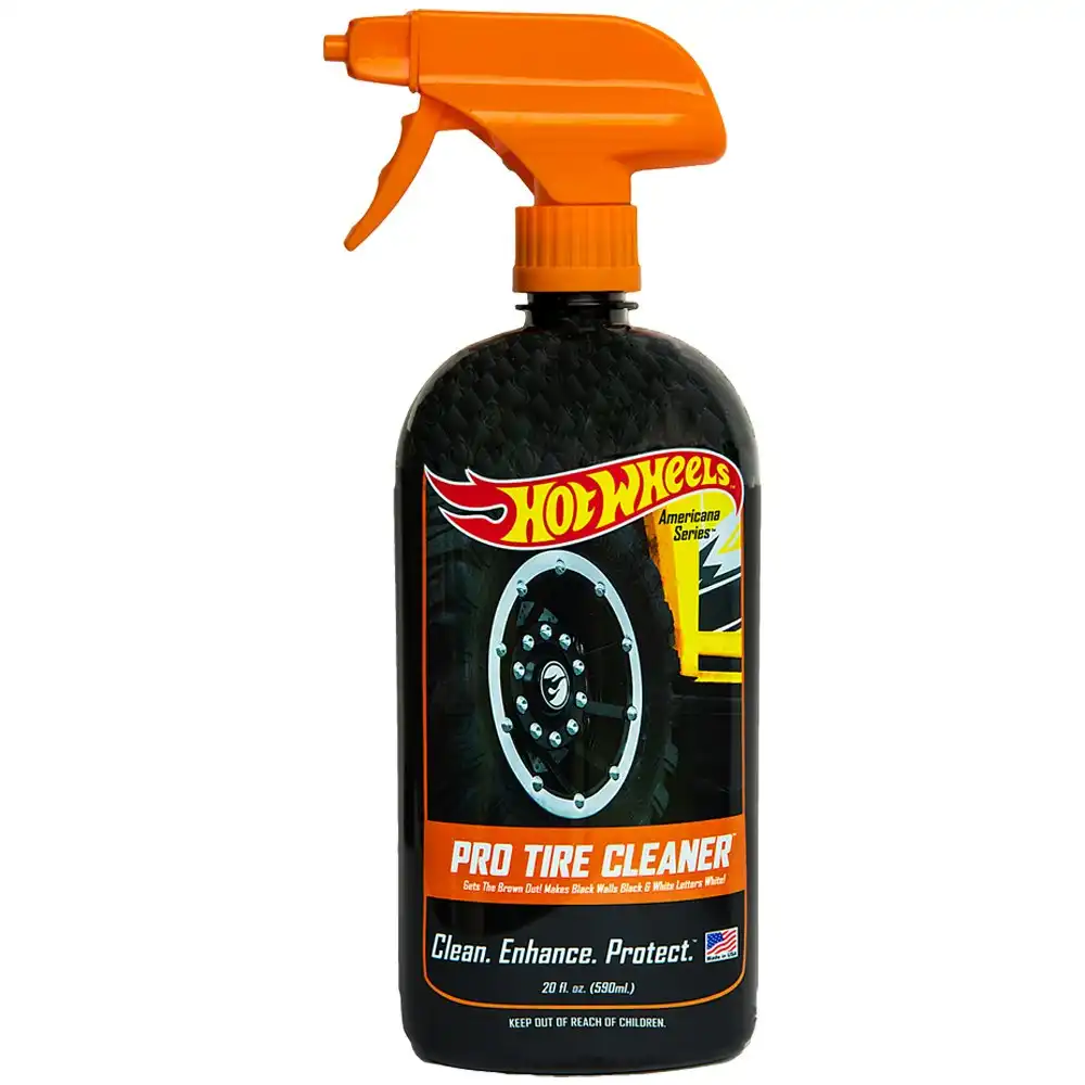 Hot Wheels Pro Tire Shine Car/Vehicle Cleaner Spray Dirt/Grime Remover 590ml