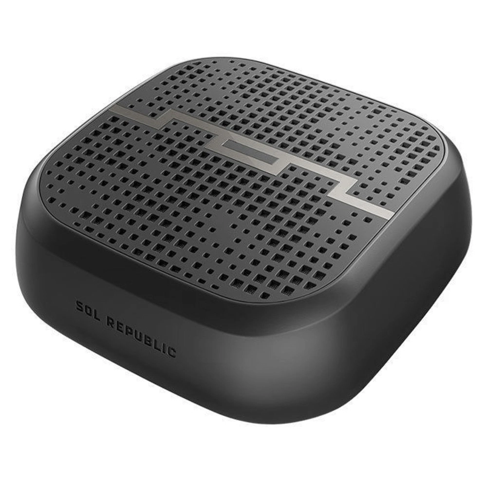 Sol Republic 9cm Punk Portable Pocket Bluetooth Speaker/Aux/Water Resistant BLK