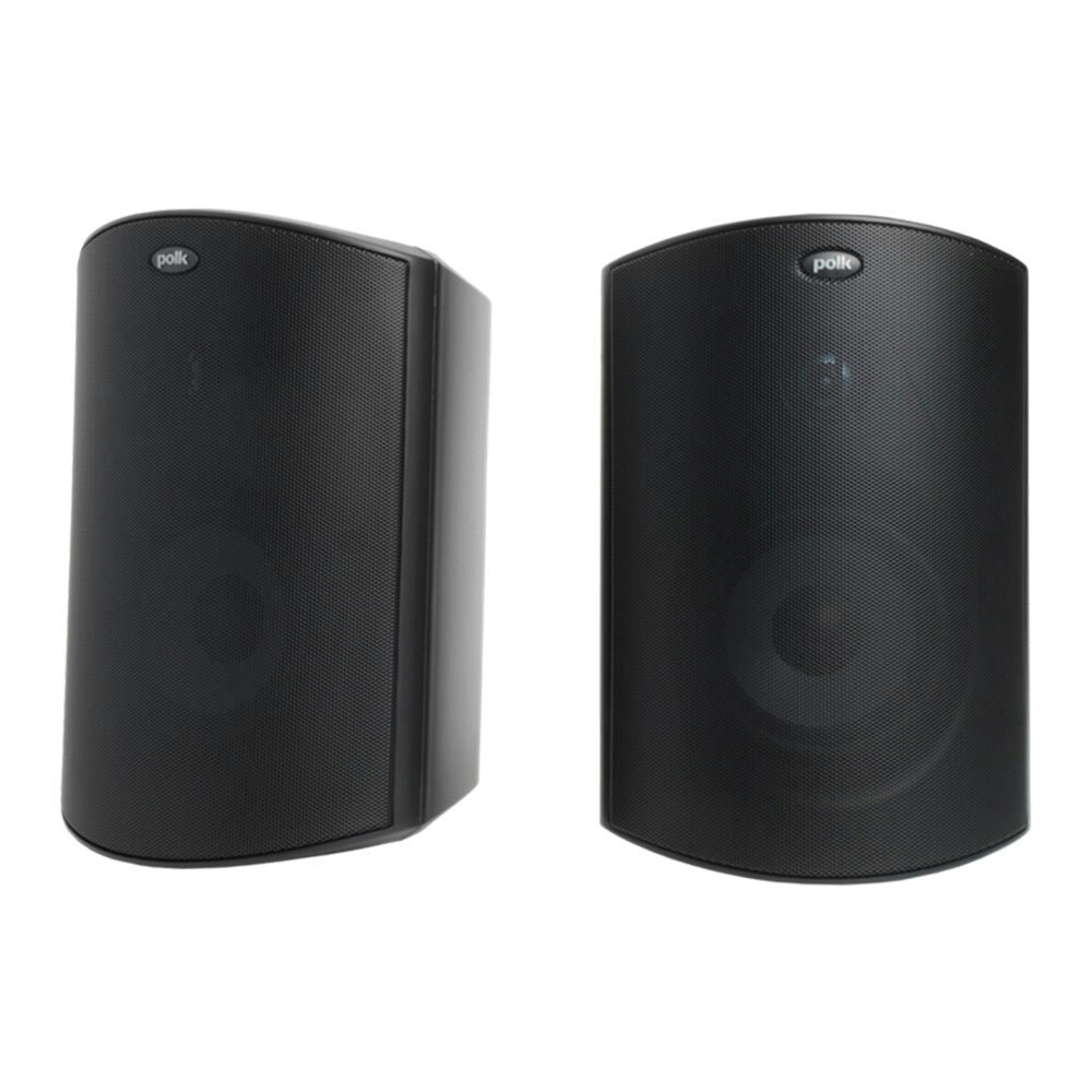 Polk Audio Atrium 6 Wall Mount All Weather Outdoor Speakers/5.25" Drivers Black