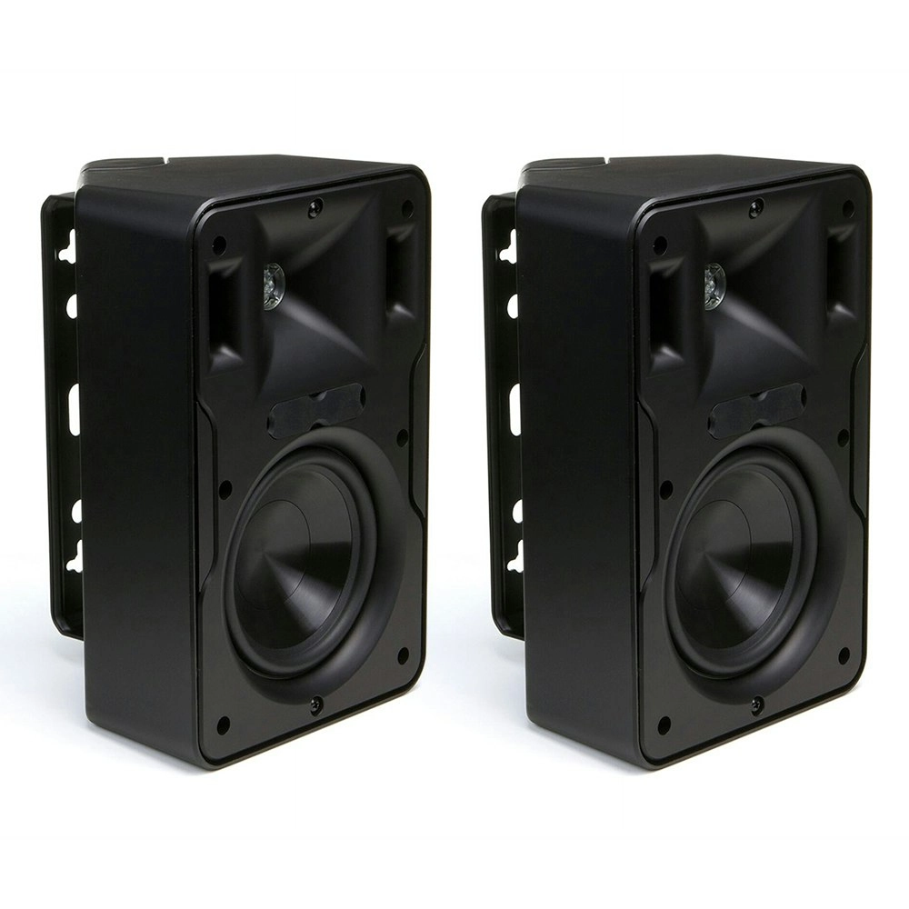 2pc Klipsch CP-6 Compact Indoor/Outdoor Cabinet Speaker Audio Entertainment BLK