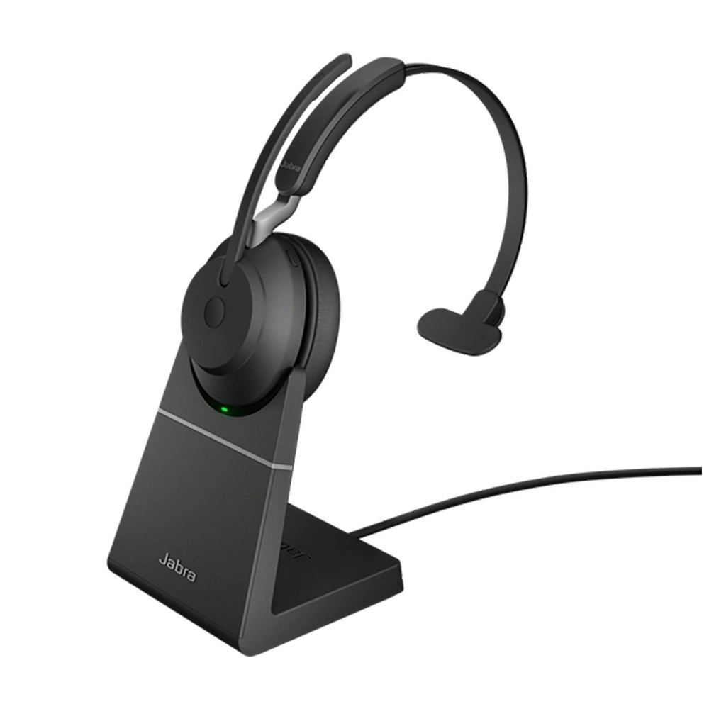 Jabra Wireless Evolve2 65 UC Mono Bluetooth Headset Charging Stand/USB-A Dongle