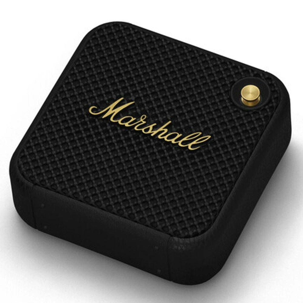 Marshall Willen Portable Wireless Bluetooth Speakers For Mobile Phones BLK/Brass