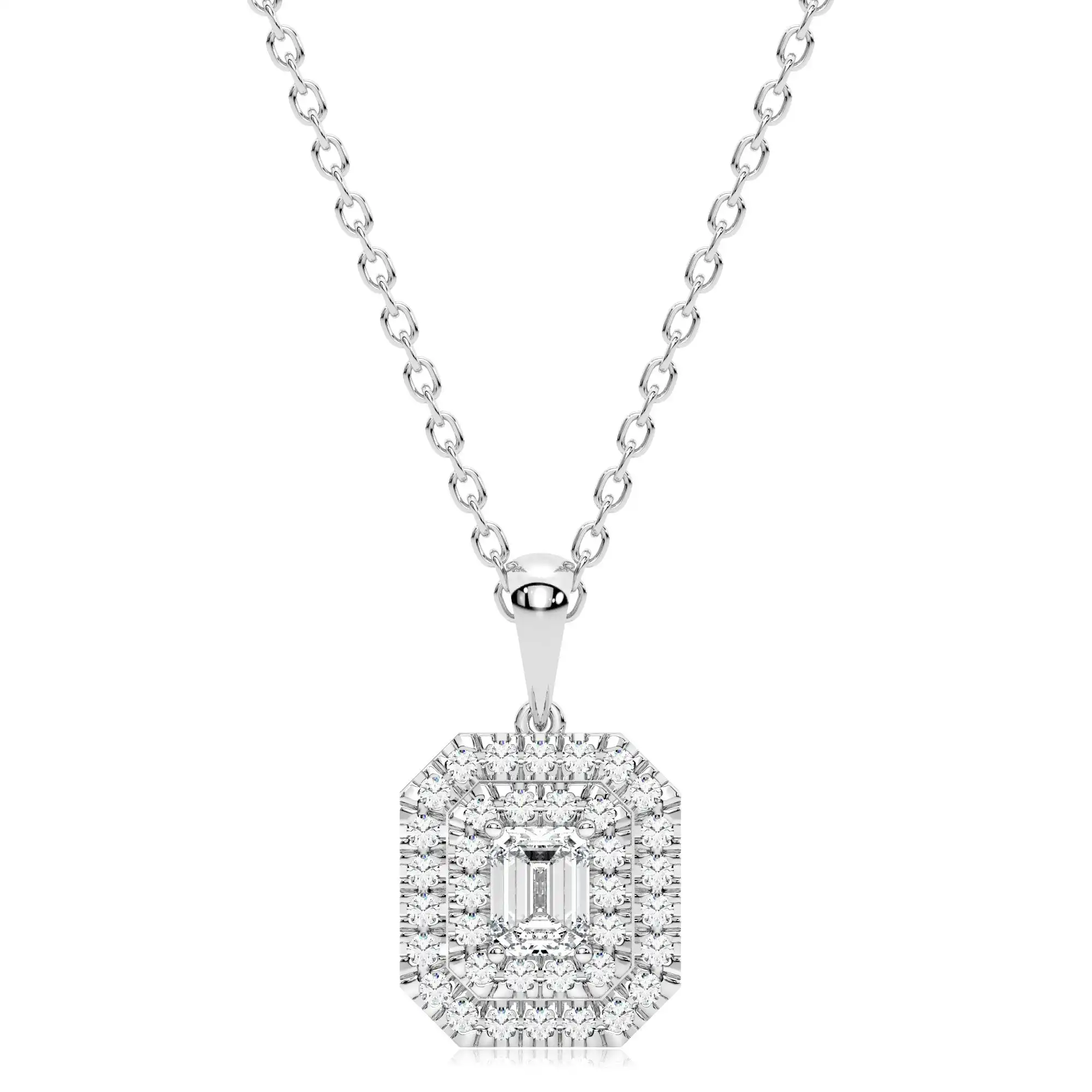 Luminesce Lab Grown 1/2 Carat Diamond Pendant in 9ct White Gold