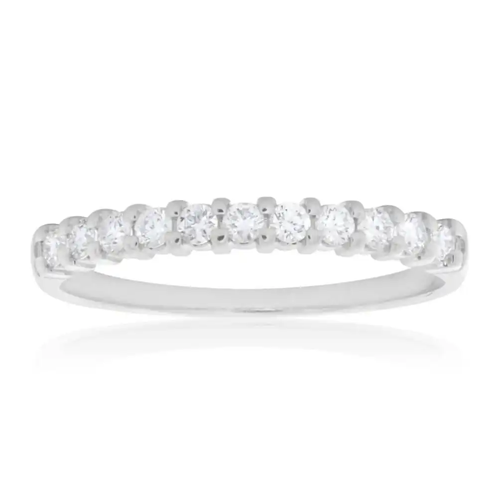 18ct White Gold Ring With 0.25 Carats Of Diamonds