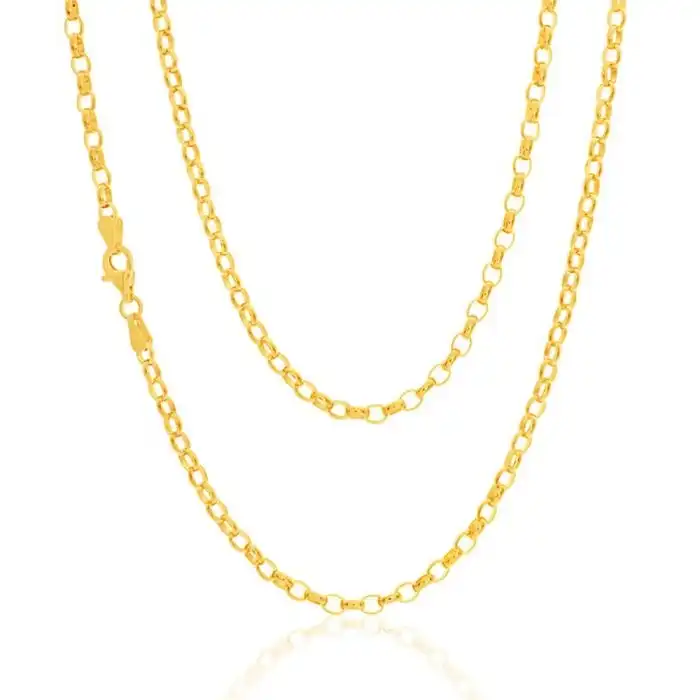 9ct Charming Yellow Gold Belcher Chain