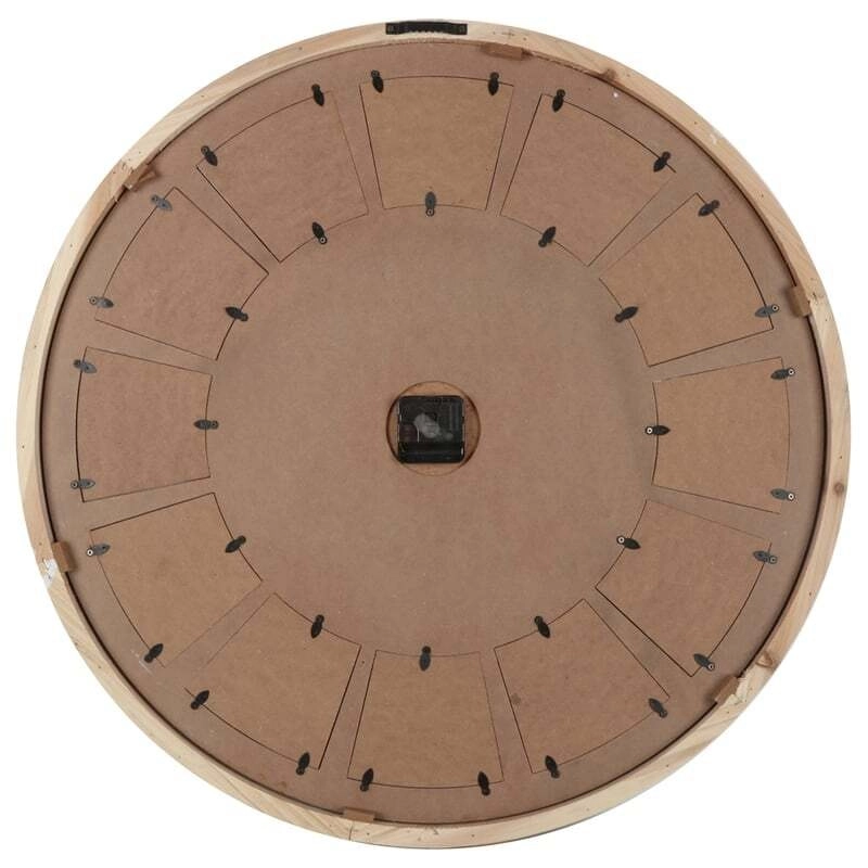 Willow & Silk Wooden 70cm Round 'Photo Gallery Collage' Large Wall Clock