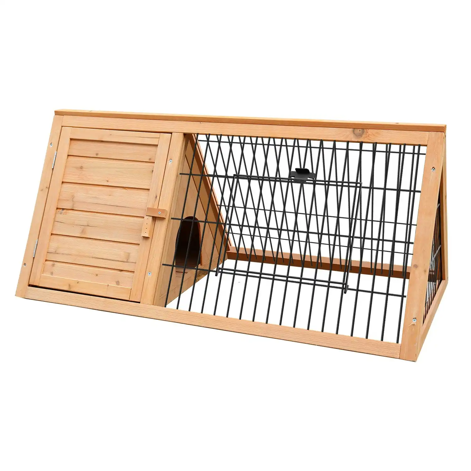 Furtastic Triangle Wooden Rabbit Hutch