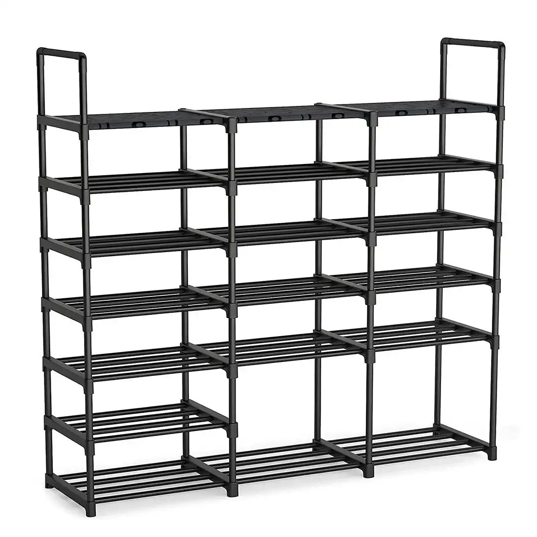 Soga 19-Shelf Tier Shoe Storage Shelf Space-Saving Caddy Rack Organiser with Handle