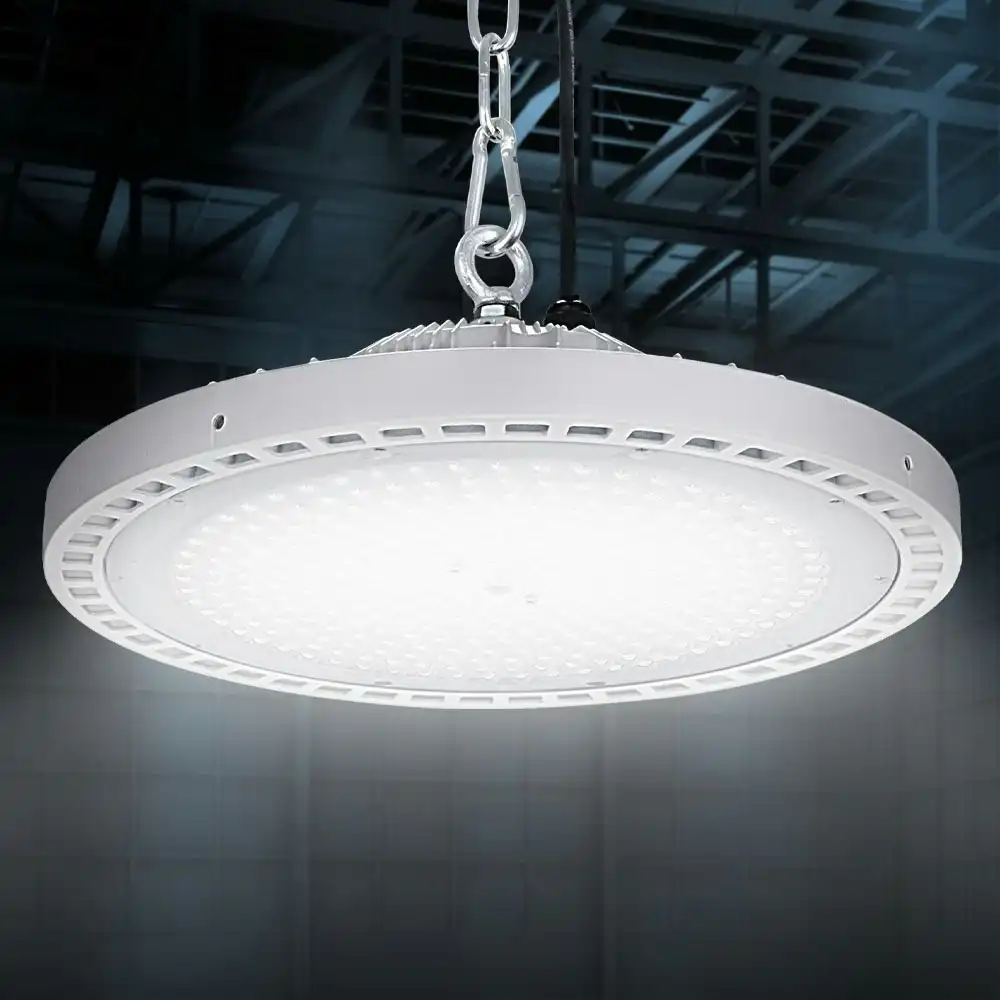 Leier LED High Bay Lights 200W UFO Industrial Shed Warehouse Factory Lamp White