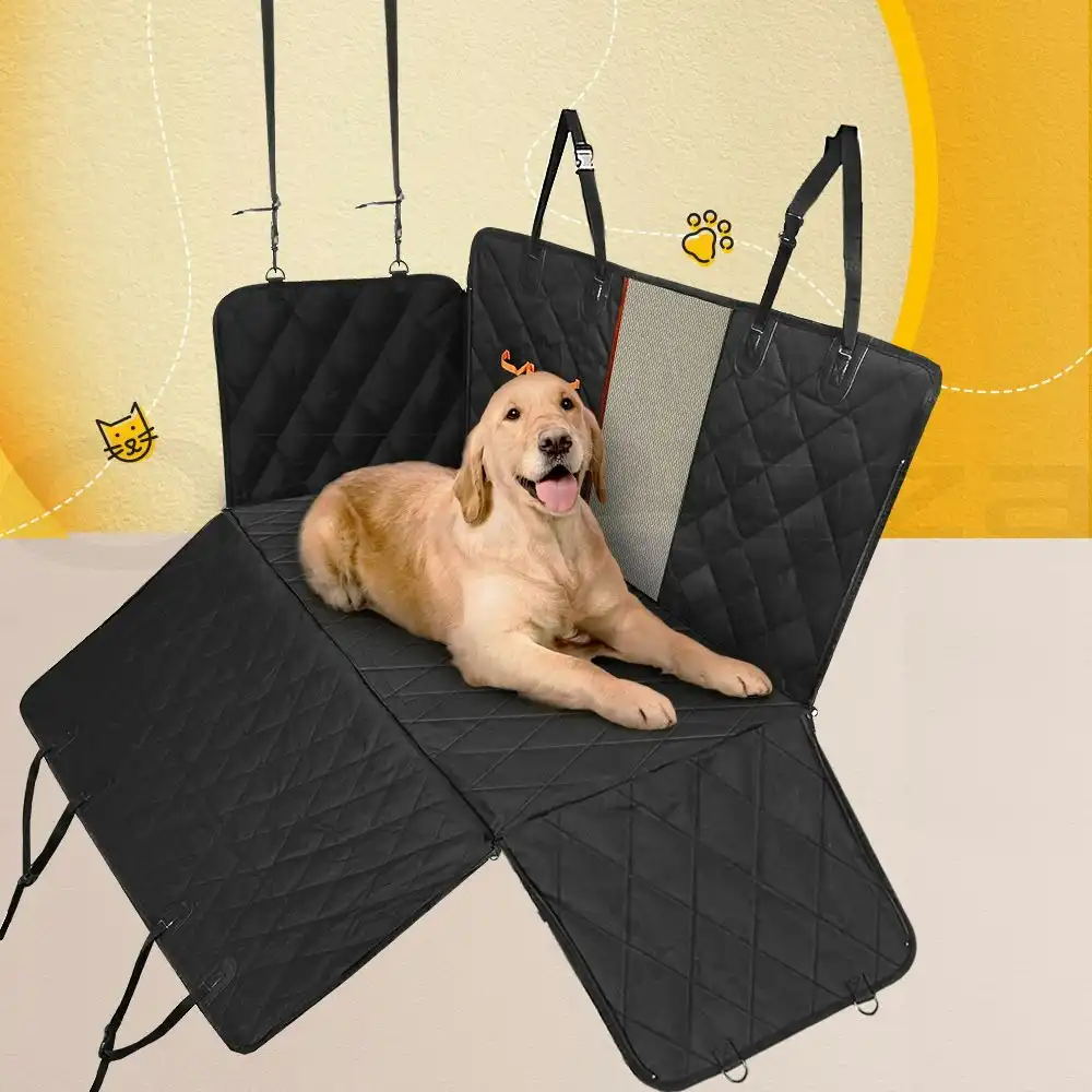 i.Pet Pet Car Seat Cover Dog Back Waterproof Protector Hammock Non Slip Rear Mat