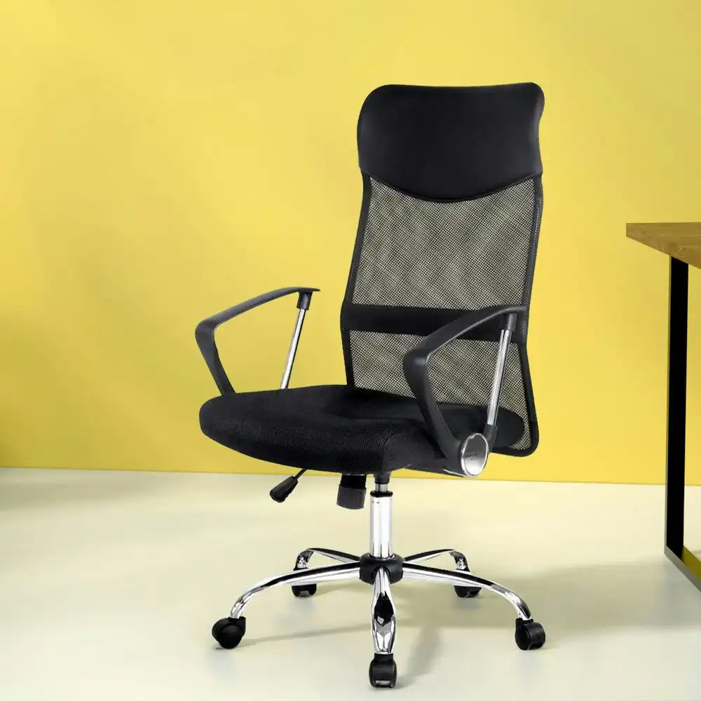 Artiss Mesh Office Chair High Back Black