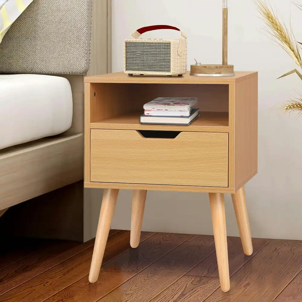 Alfordson Bedside Table Scandinavian Wood