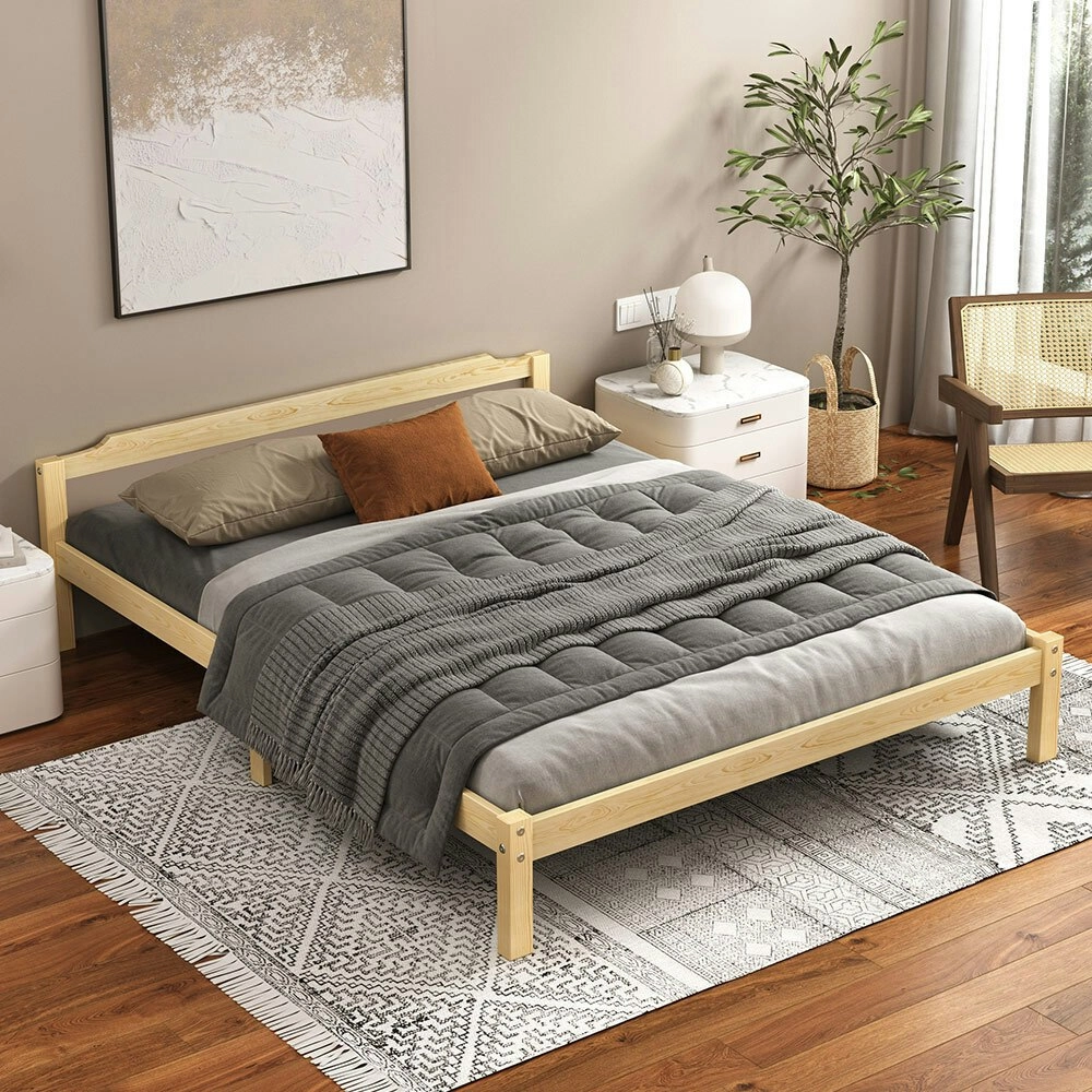 Alfordson Bed Frame King Size Wooden Base