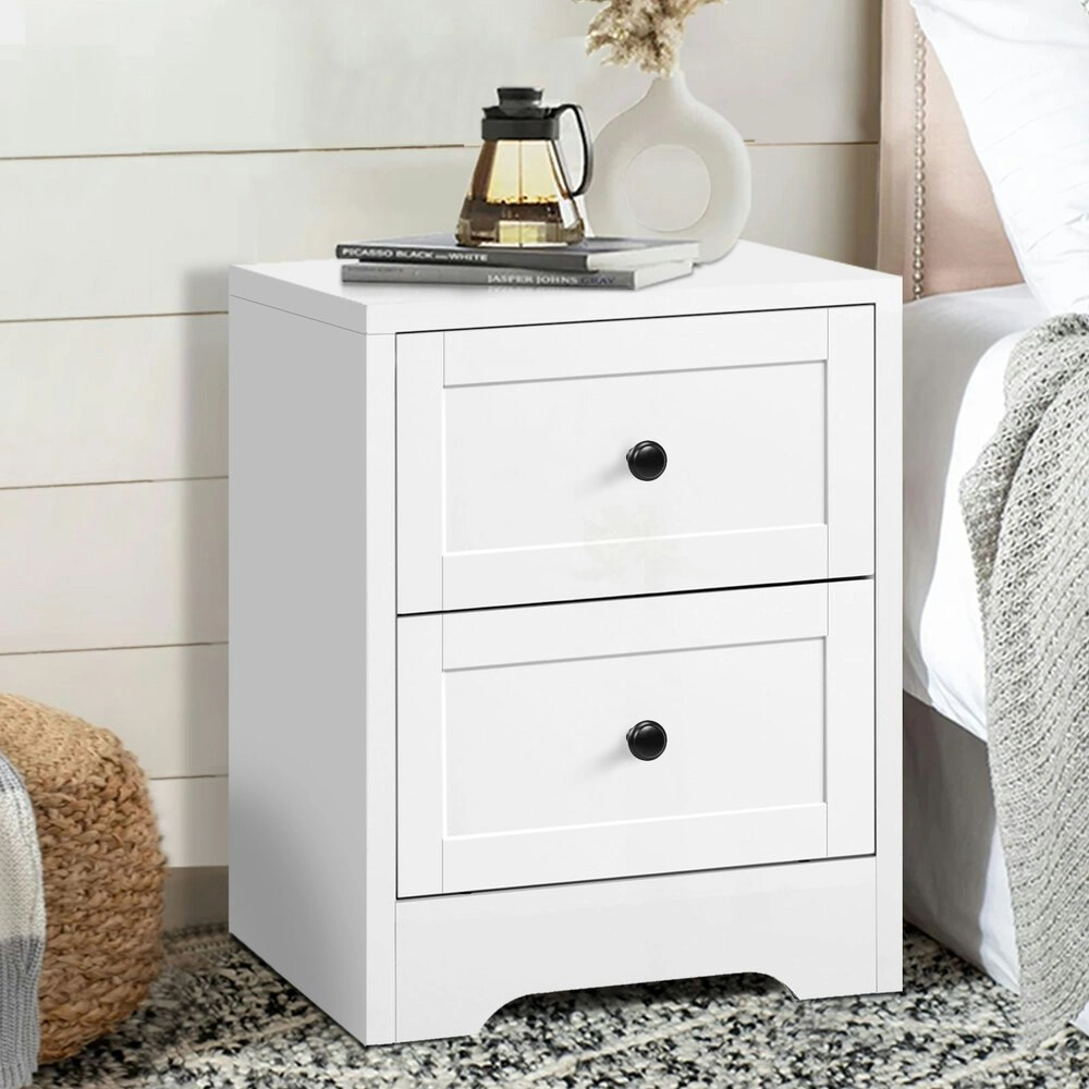 Alfordson Bedside Table Hamptons White