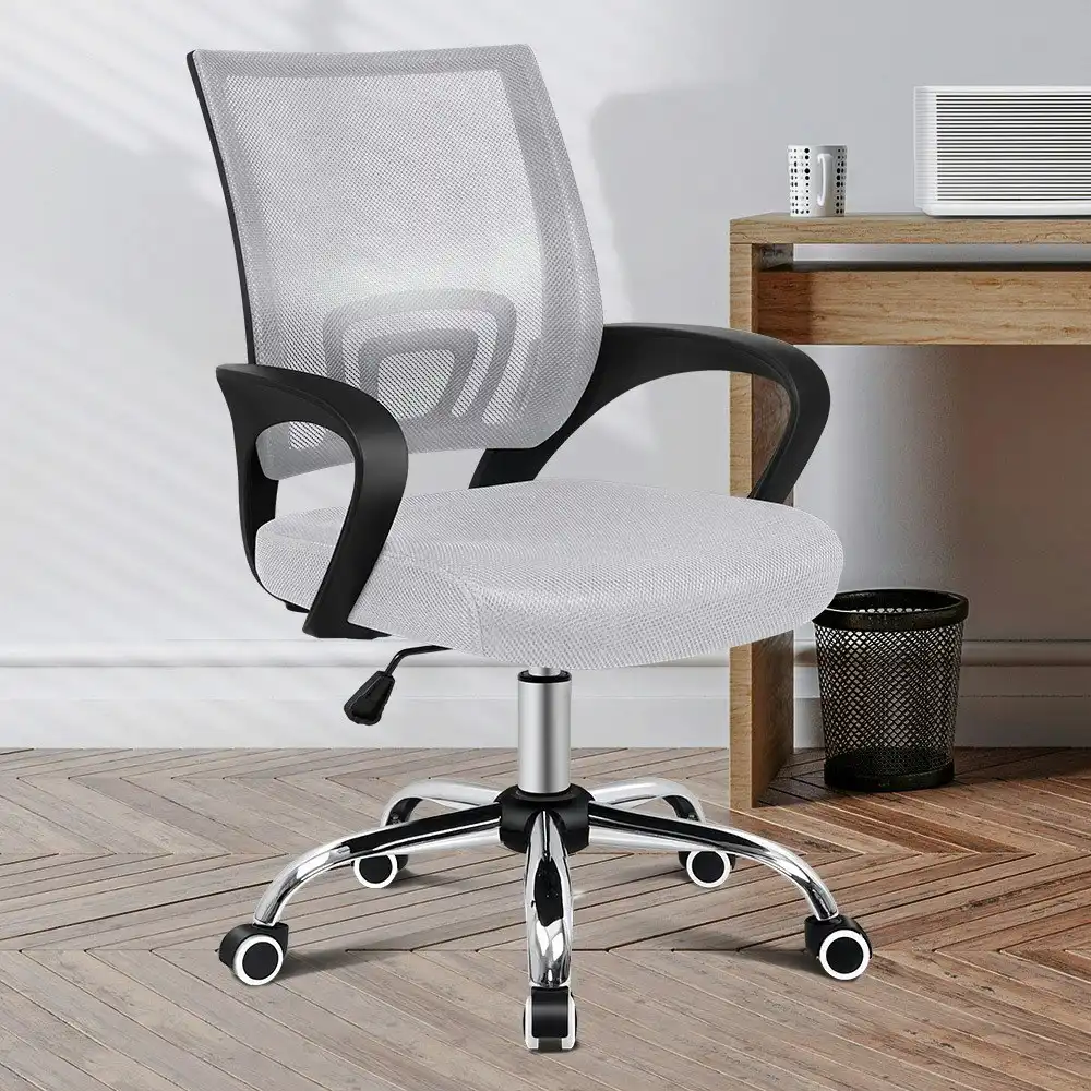 Alfordson Mid Back Mesh Office Chair Black Grey