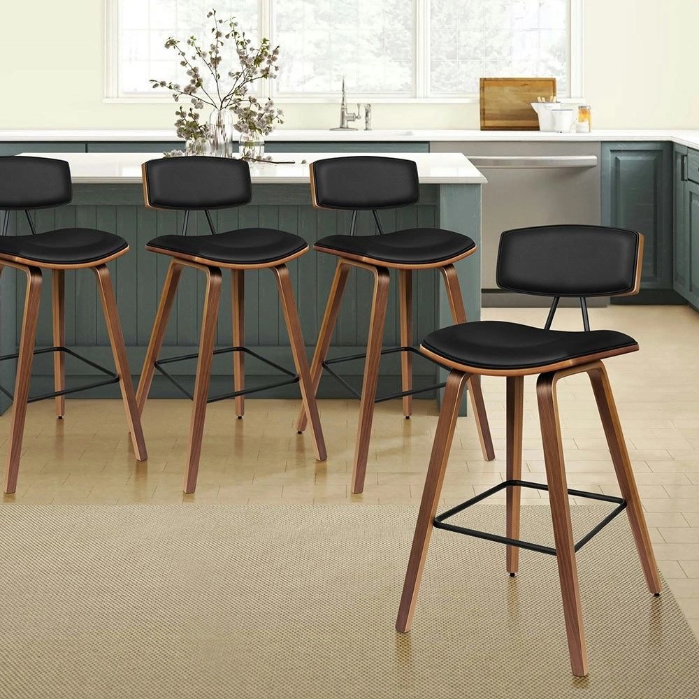 Alfordson Bar Stools Chic Design Black Mabel x4