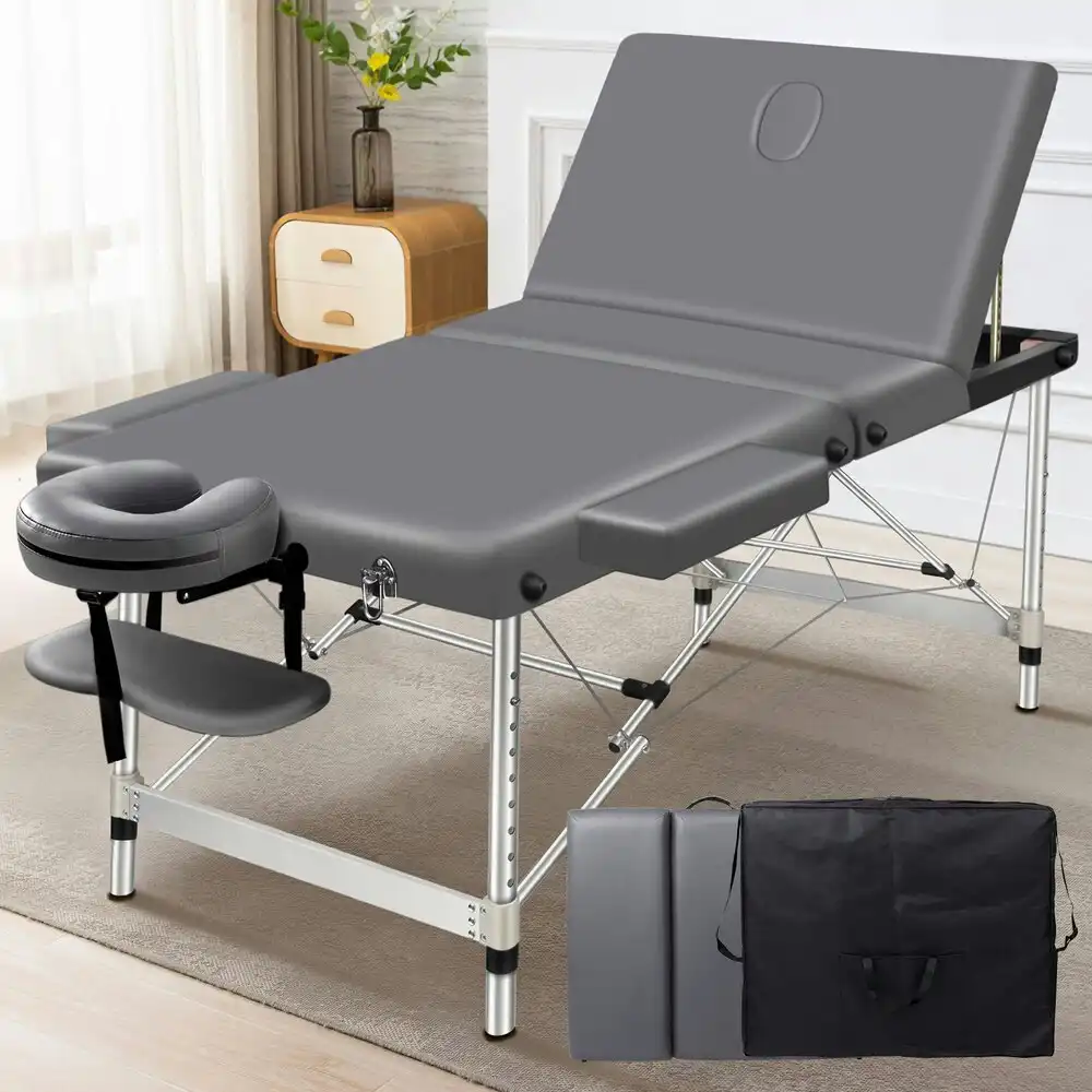 Alfordson Massage Table 3 Fold 65cm Grey