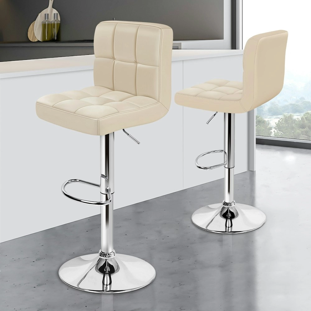 Alfordson Bar Stools L Shape Beige Ralph x2