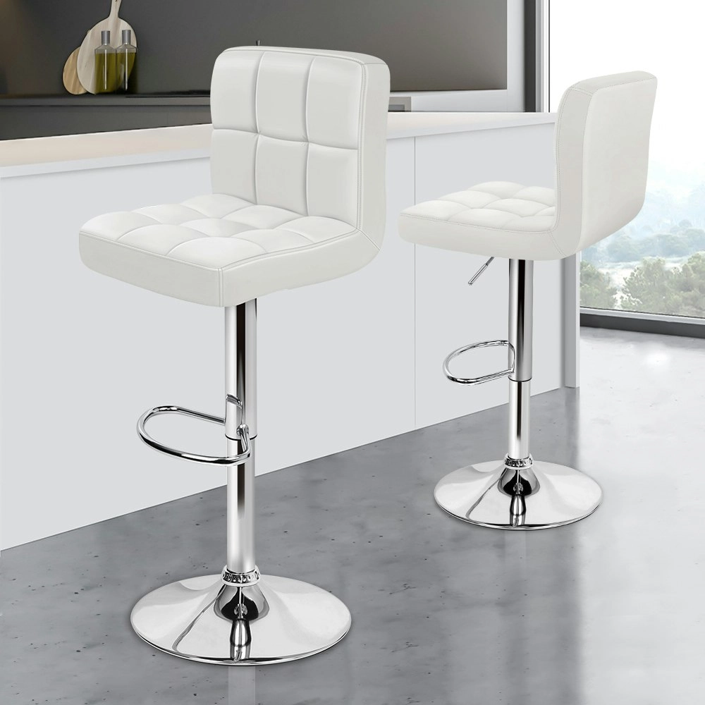 Alfordson Bar Stools L Shape White Ralph x2