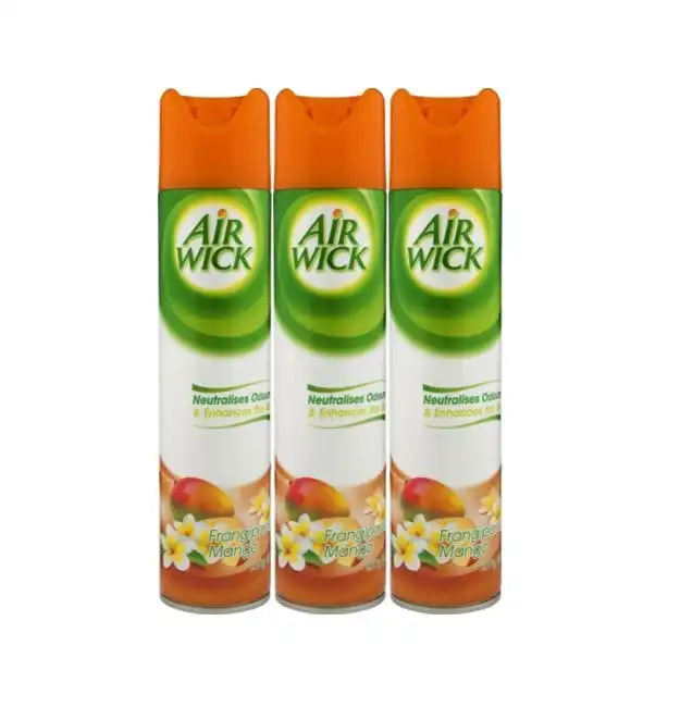 3 Pack Air Wick Frangipani Mango spray 237g