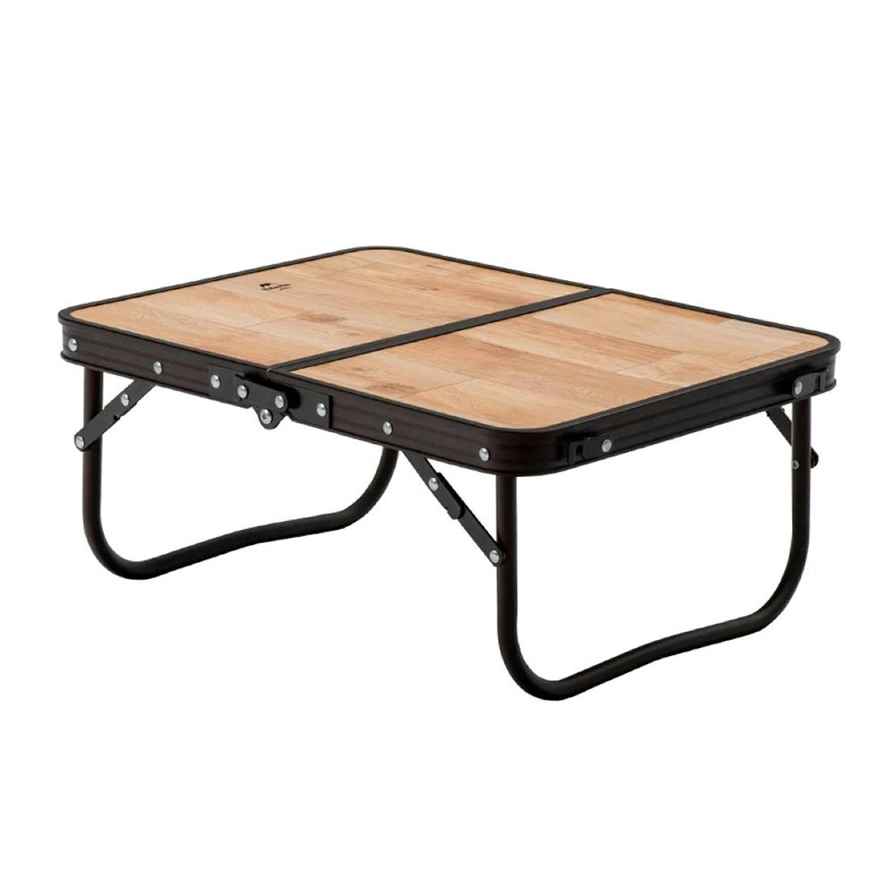 NatureHike Ultralight Foldable Table Aluminum BBQ Camping Furniture Folding Desk Small - Wood Grain