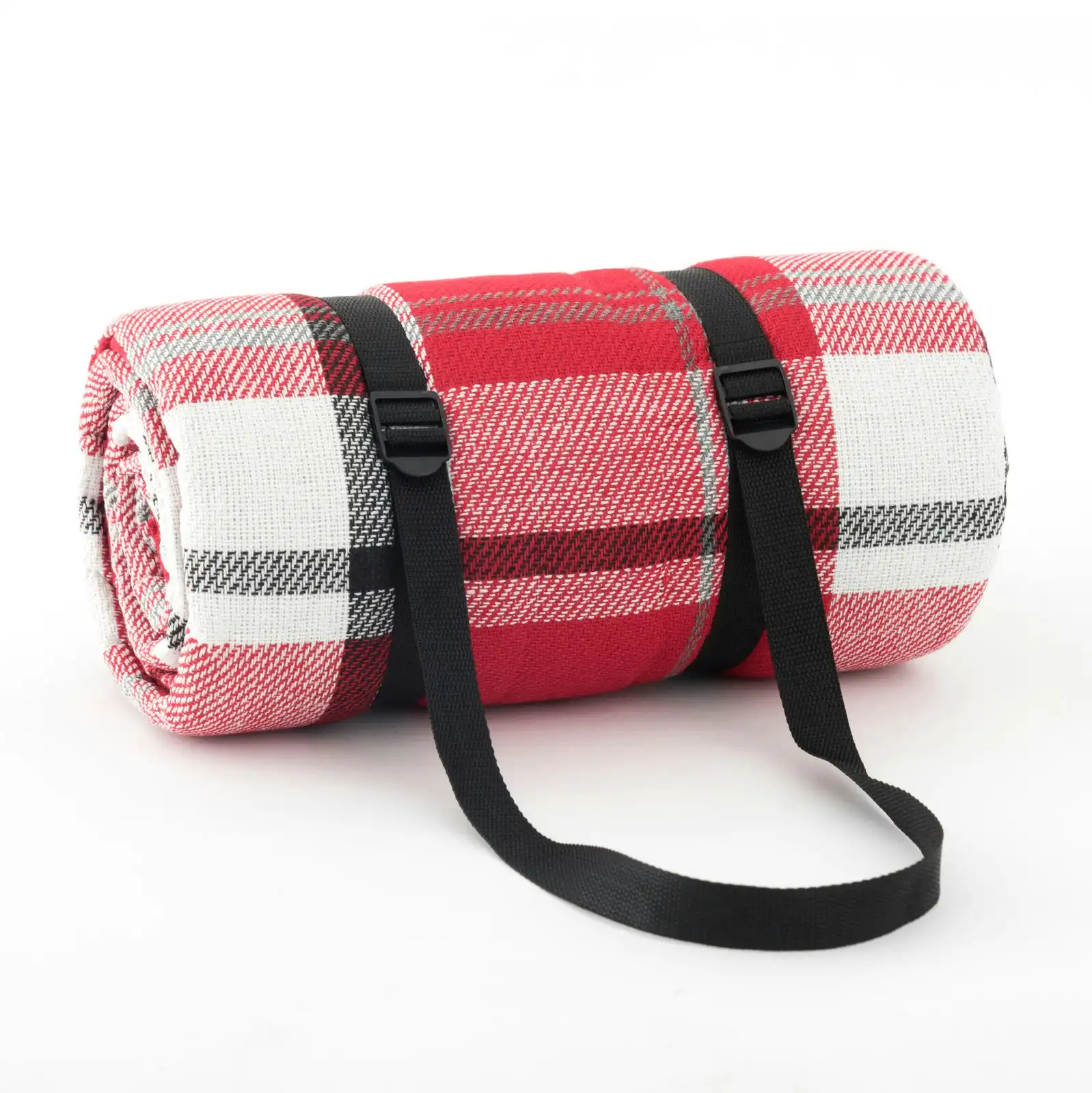 Viviendo 200x200cm Waterproof Outdoor Picnic Rug Blanket - Red Tartan