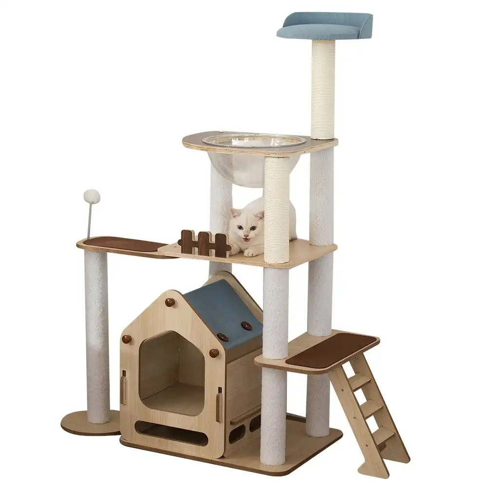 Furbulous 1.46m Cat Tree Mega Cat Tower and Scratching Post - Windmill style