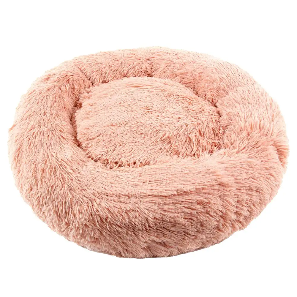 Furbulous Calming Dog or Cat Bed in Pink - Xlarge - 80cm Diameter