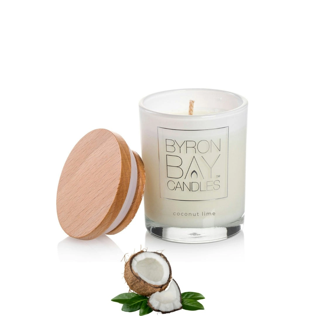 Byron Bay Candles| 18 Hour Scented Pure Soy Candle - Coconut Lime