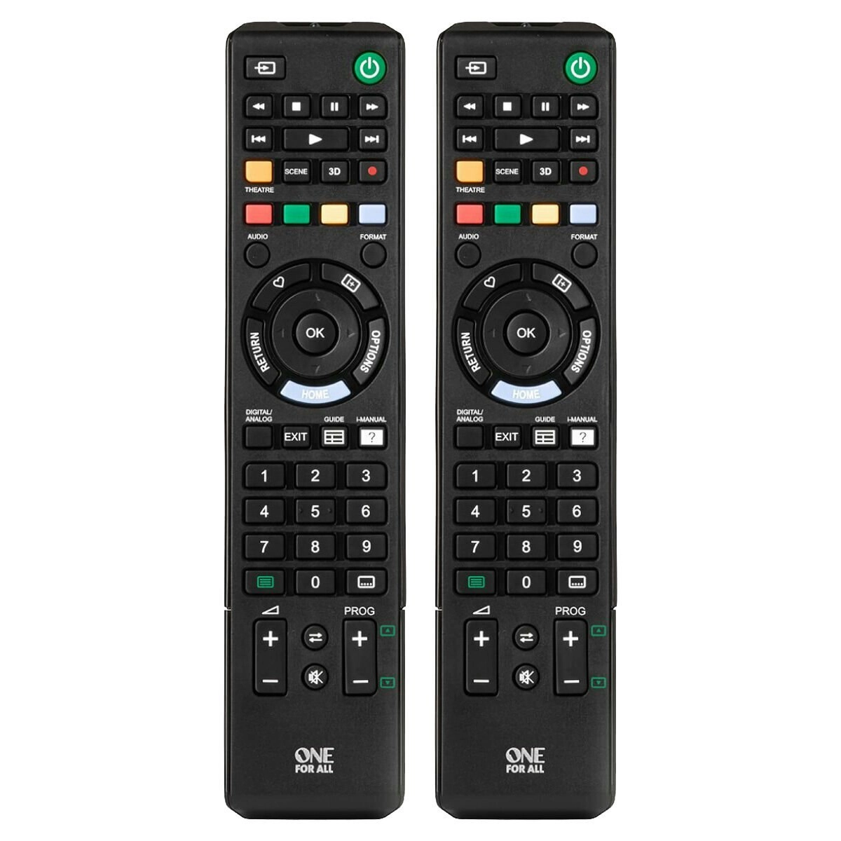 One For All Sony Replacement Remote Control Twin Pack