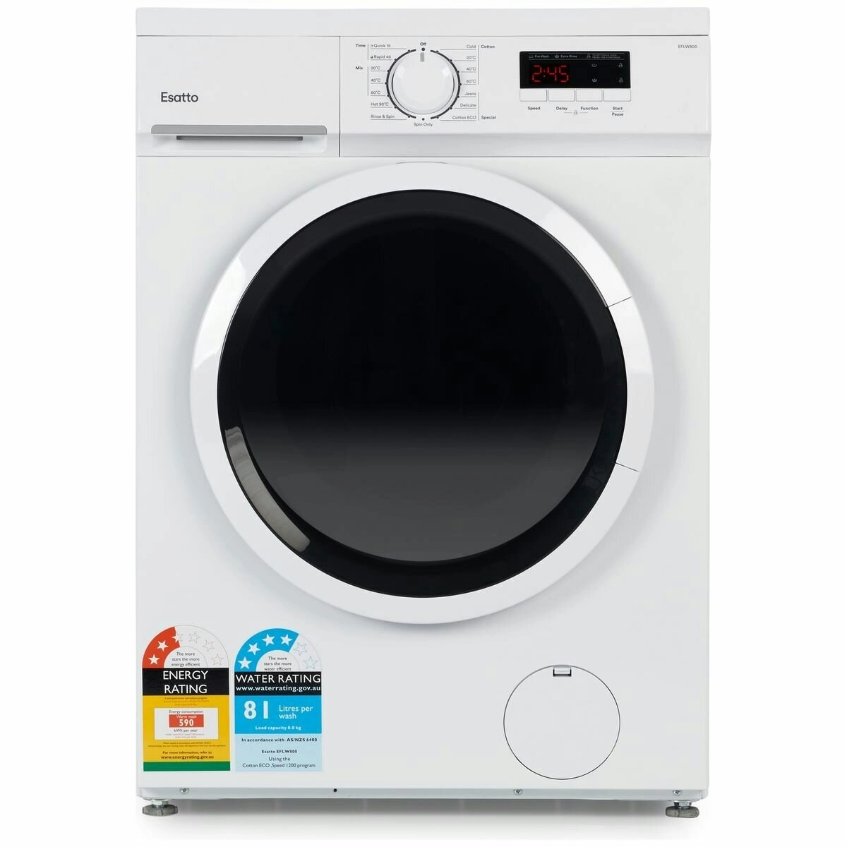 Esatto 8kg Front Load Washing Machine