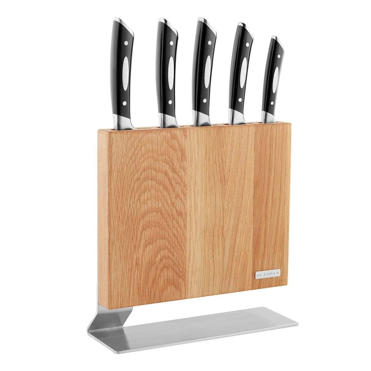 Scanpan Kattegat 6 Piece Knife Block Set - Oak