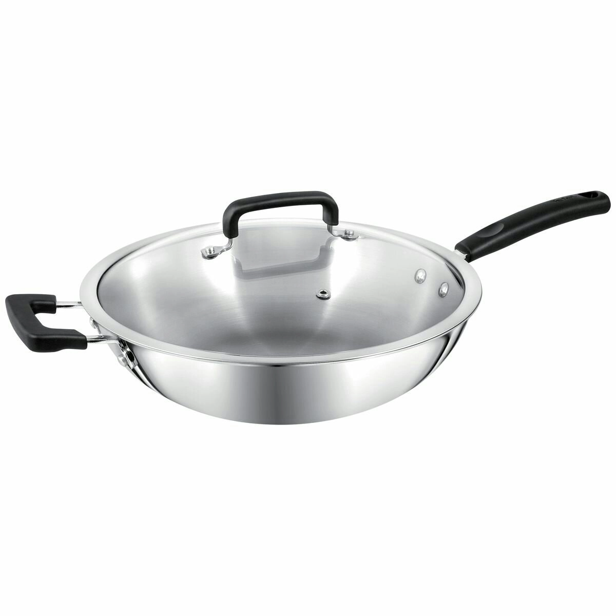 Tefal 32cm Triply Wok with Lid