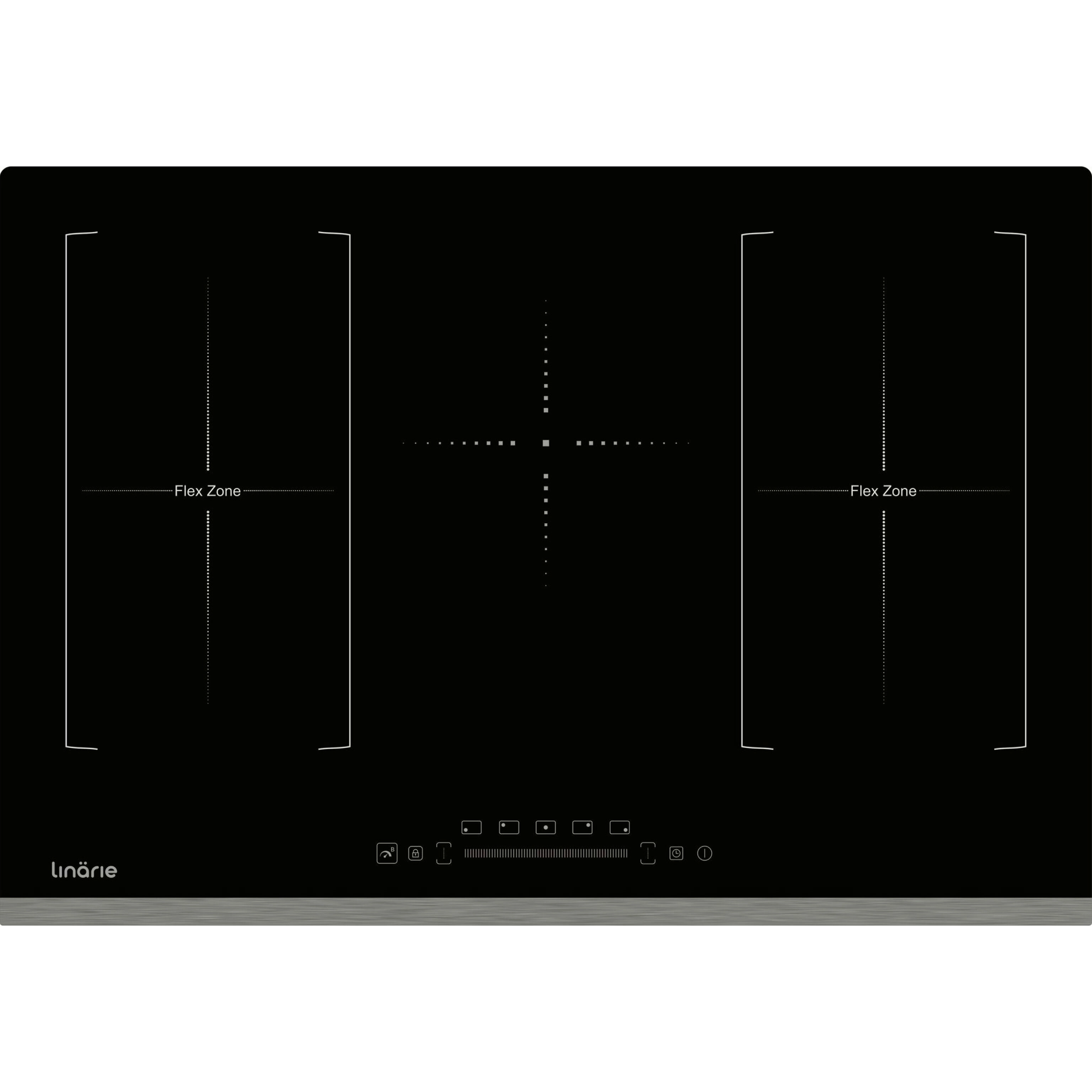 Linarie 77cm 4 Zone Induction Double Flex Zone Cooktop