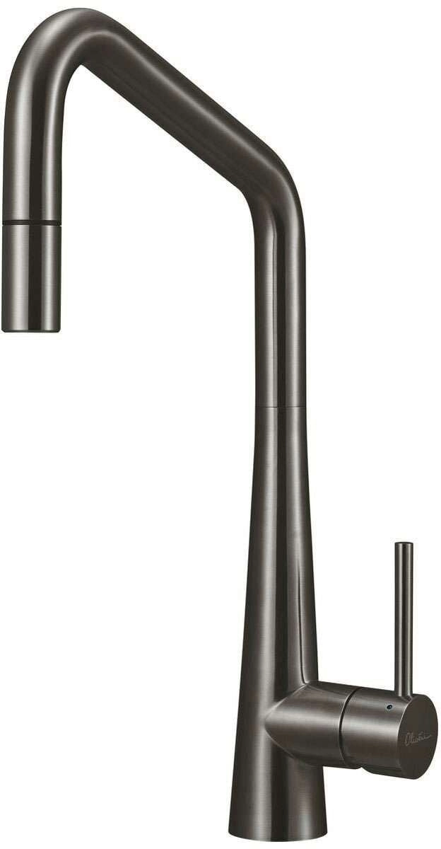 Oliveri Essente Square Neck Pull Out Mixer Tap Gun Metal SS2575-GM