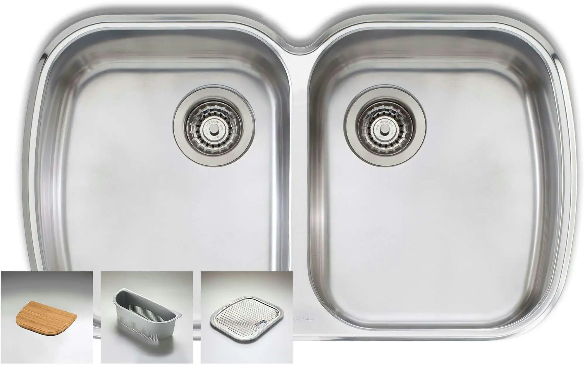 Oliveri Monet Double Bowl Undermount Sink MO70U