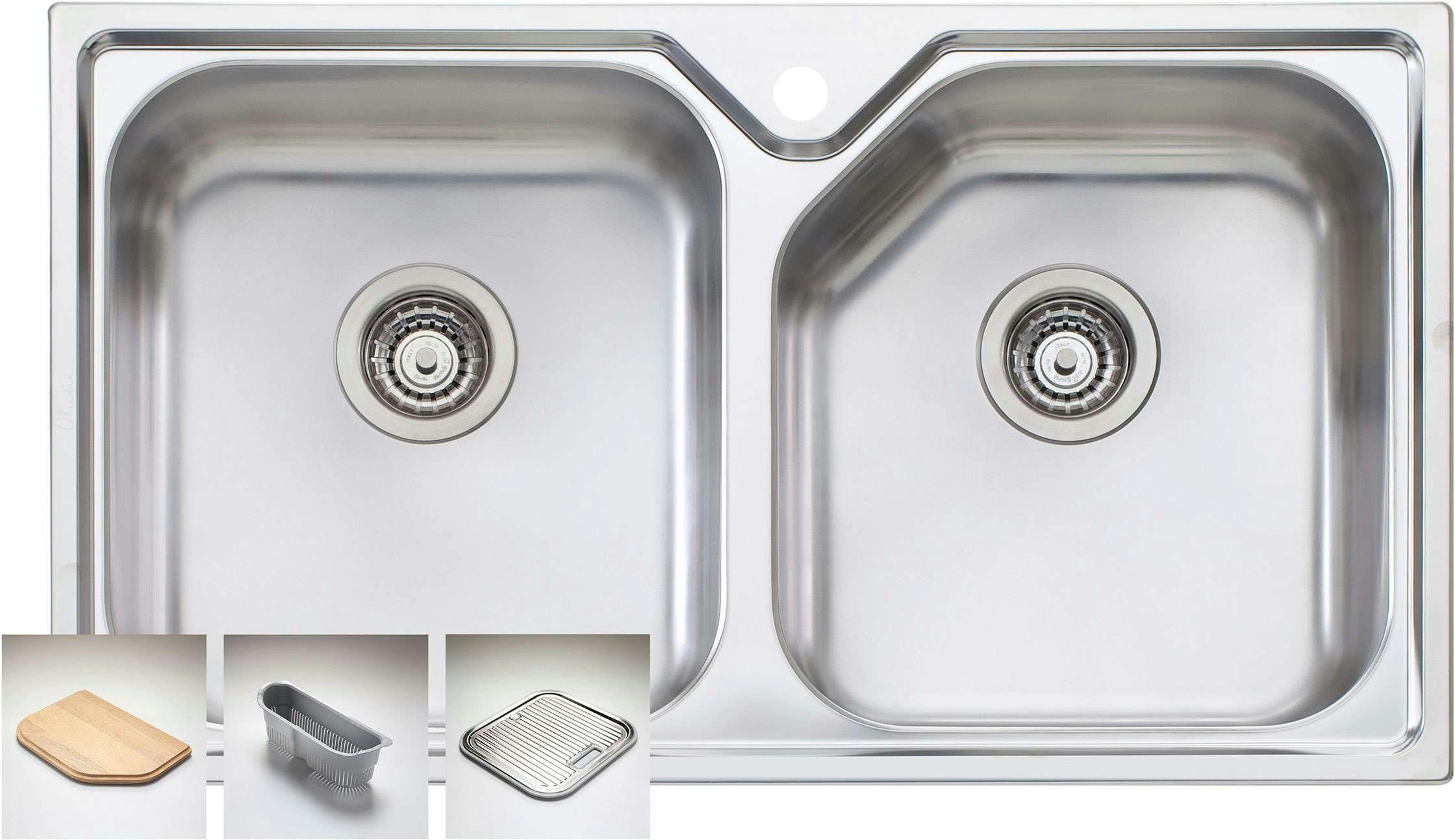 Oliveri Nu-petite Double Bowl Inset/Undermount Sink NP663