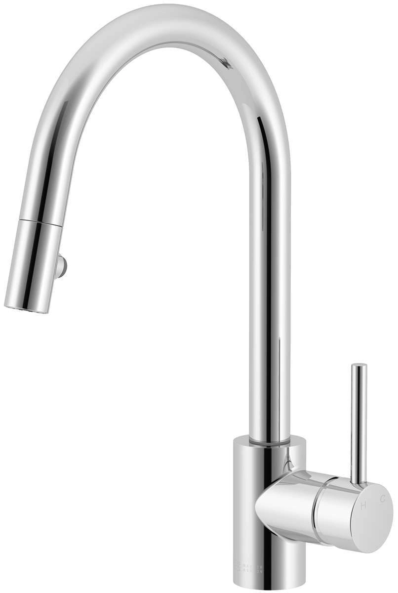 Abey Lucia Pull Out Spray Goose Neck Mixer Tap SK5-2