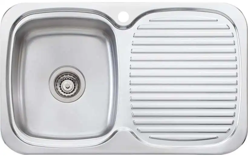 Oliveri LakeLand Single Left Hand Bowl Inset Sink With Drainer LL116