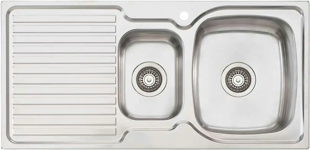 Oliveri Endeavour 1 & 1/2 Bowl Inset Sink With Drainer EE02