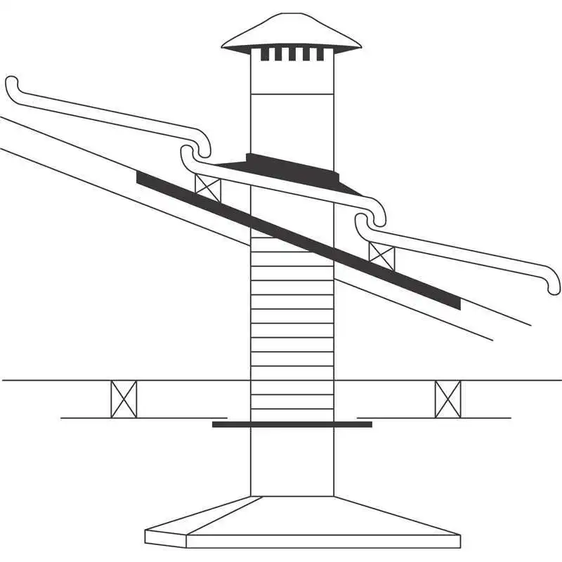 Abey 125mm Tiled Roof Rangehood Flue/Vent Kit RHVT5