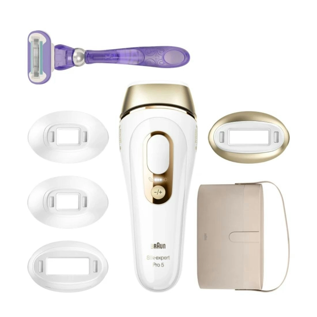 Braun Silk Expert Pro 5 IPL Long Term Permanent Hair Removal Device with 2 Precision Heads