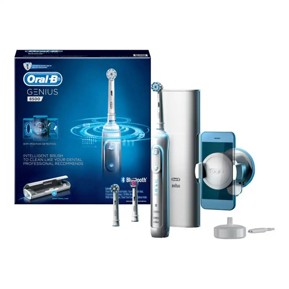 Oral-B Genius 8500 Electric Toothbrush - Silver