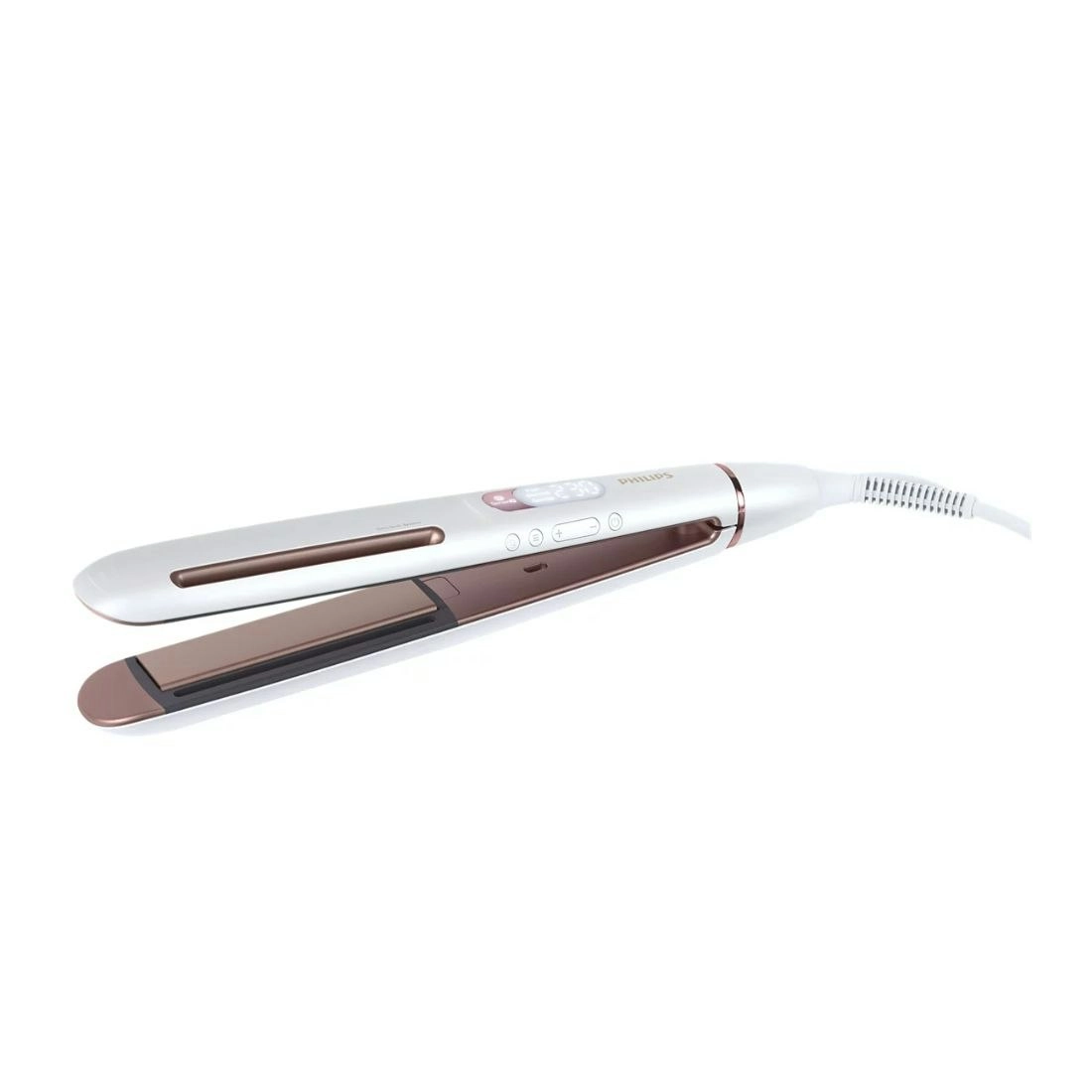 Philips SenseIQ BHS830/00 Hair Straightener - White