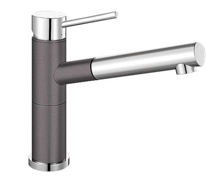 Blanco Rock Grey 128o Swivel Spout Pull Out Mixer Tap ALTASG 521506