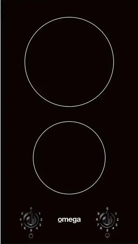 Omega 30cm Domino-Style Black Ceramic Glass Electric Cooktop OCC32KZ