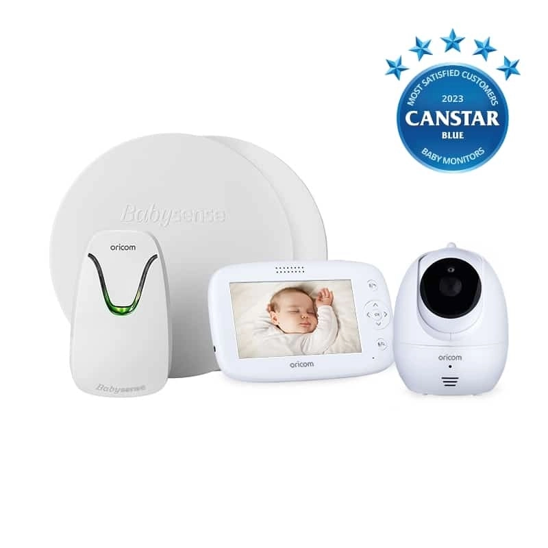 Oricom Babysense7 + Secure SC745 Digital Video Baby Monitor with Motorised Pan Tilt Camera Bundle Pack (BS7VPSC745)