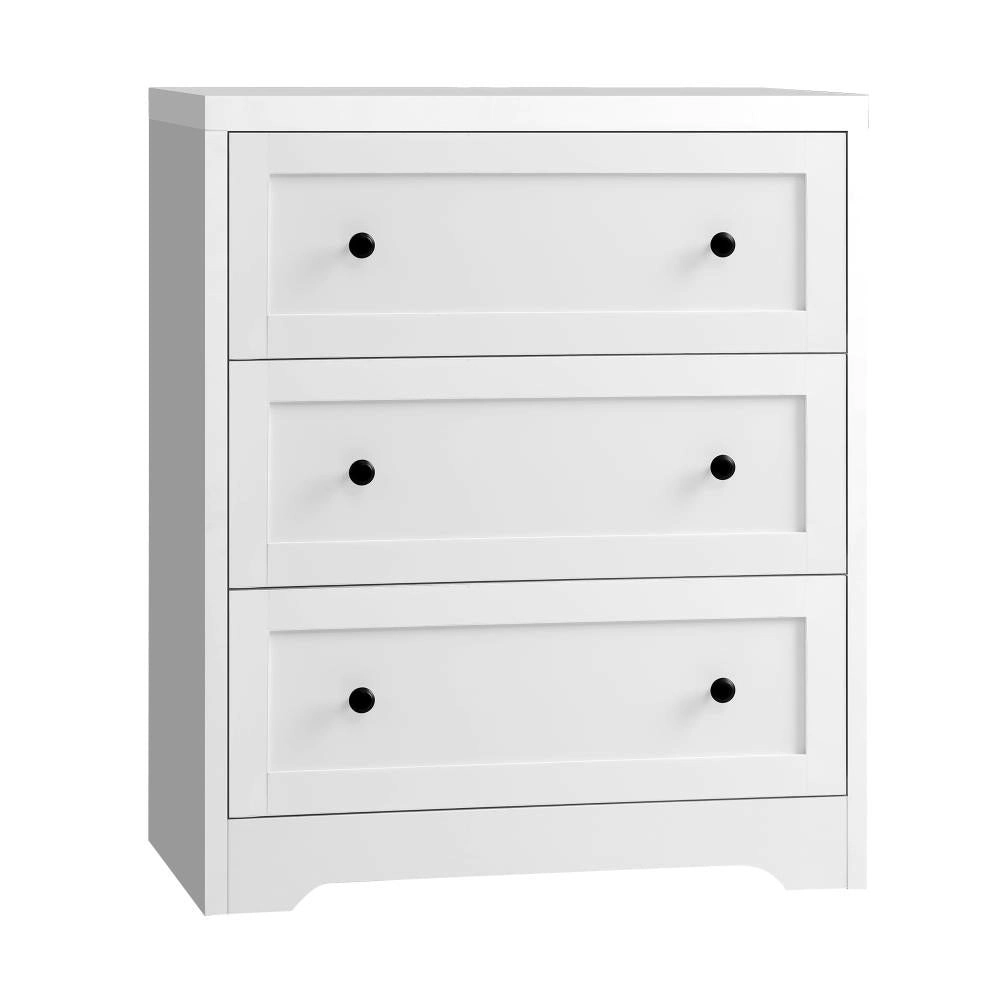 STAN 3 Chest of Drawers Tallboy Cabinet Bedside Table Hamptons Furniture