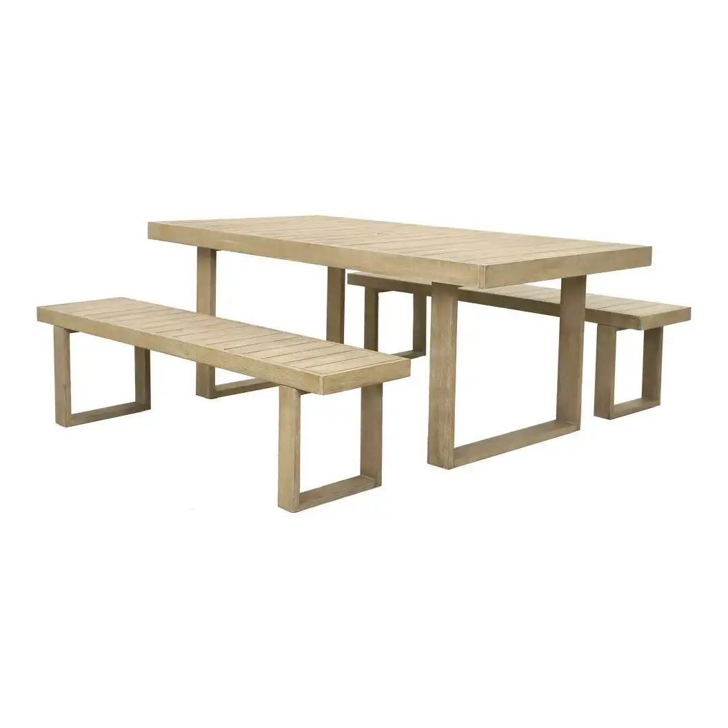 Charlotte Bench & Table Setting